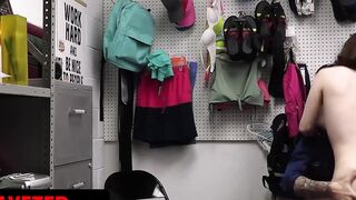 Slim Red Haired babe Ava Davis Getting Her Pink Vagina Drilled And Creampied For Stealing - Shoplyfter