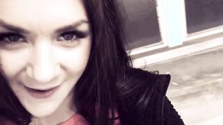 Thin german bitch make a real pov Date on street and screwed inside outdoors