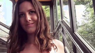 German Schoolgirl thot make Street Date and got pickup banged