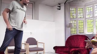 German Polish Mom long titted seduced into Waiting room