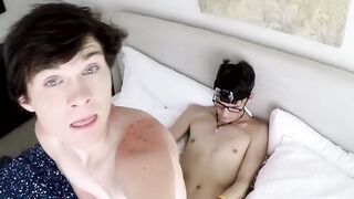 Handsome twinkie boys have a homemade hardcore butt piracy