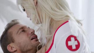 Ryan Mclane Eats Slutty Nurse With Big Floppy Tits Chloe Surreal's Pussy