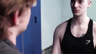 Seductive young studs plowed each other tight holes