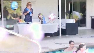 Milf Crashes Pool Party Tape With Brad Knight, Krissy Lynn - Brazzers Official