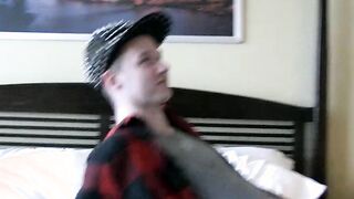 Young twinks have a passionate homemade ass fuck party