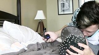 Young twinks have a passionate homemade ass fuck party