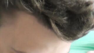 Twink Austin Lock sprayed with cum after bareback pounding