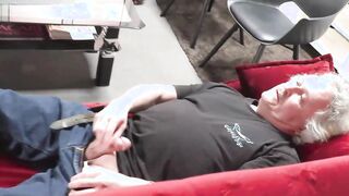 german older MILF housewife pounded tiny dick grandpa