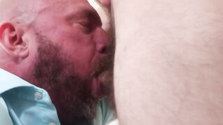 Pale young stud raw banged after giving hot fellatio