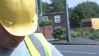 British Waitress Gina Jameson Takes Penis on Duty