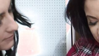 English Stepmom and Step Daughter Share a Cucumber