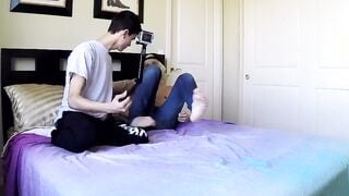 Bareback fuck boys make homemade video drilling wildly