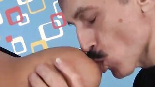 African on Blond Fat cunt with mouth two