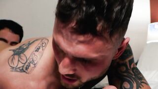 Horny hunk teased for a hard ass fucking
