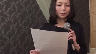 Old Japanese wifey sings erotic karaoke and has sex