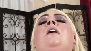 Fucking a Bleach Blond BBW three