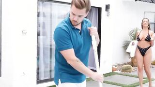 PUREMATURE Older Hot Sofi Ryan Fucks Long Penis Pool Boy