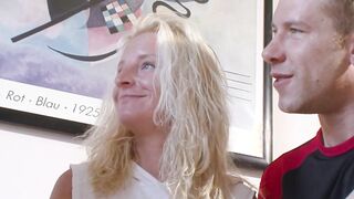Real german lovers try three-way with older milf huge breasts