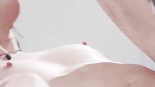 Lucas Frost Eats His Skinny Stepsister Andi Rose's Trimmed Pussy