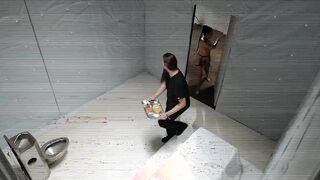 Deeper. Infamous Vicki Chase inside biggest cell block blowbang