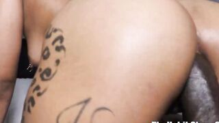 oh my that butt on houston thick chanel model taking huge grind big black dick suga petite