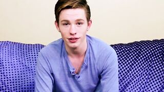Adorable twink guy Nico Michaelson gets horny and wanks it