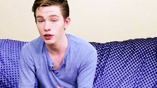 Adorable twink guy Nico Michaelson gets horny and wanks it