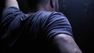 Hot glory hole blowjob and deepthroat with twink and daddy