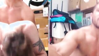 Straight perpetrator barebacked as a detention measure