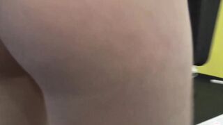 Redhead fucks a guy at the gym in front of boyfriends eyes