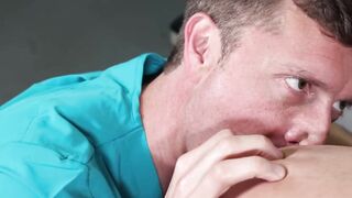 Hairy step uncle bareback raw his nervous stud nephew