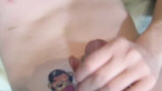 Smooth Elijah Young solo action with anal play and jerking