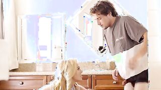 Anya Olsen and Tyler Nixon are having a freaky makeout session that involves plenty of tit play. Tyler is just