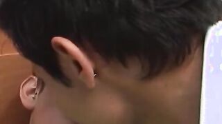 Pretty latino homosexual ass fucked hard by his boyfriend