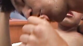 Pretty latino homosexual ass fucked hard by his boyfriend