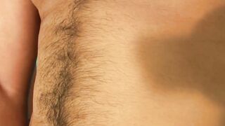 Handsome latino jock masturbates and squirts out a load