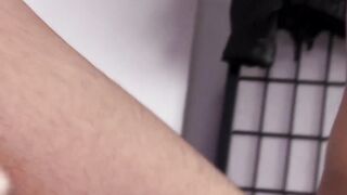 Hung homo ass bangs latino twink and sprays him with jizz