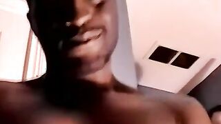 Black Joe gets hig big black dick sucked by a white dude