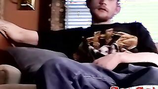 Bruce has a great uncut cock and real juicy oozing precum