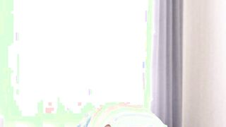 Athletic and hung Travis Green masturbates big cock solo