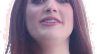 Voluptuous 18yo Aria Carson gets nude and masturbates alone