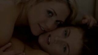 Whitney Westgate lounges the couch, enjoying the fondle of her hands on her turned on body. When her girlfriend Mia Malkova