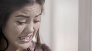 Stepdaughter bounces on rock solid cock with pleasure