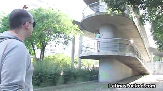 Perky Hispanic goes nuts deep for cash