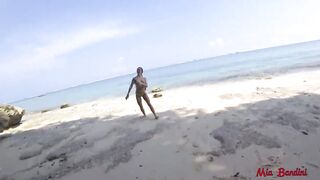 FIT CUTIE IS HIDING FOR OUTDOOR BEACH DEEPLY AND BONED. MIA BANDINI