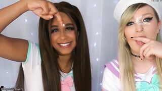 2 Sloppy Women Spit All Over