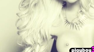 Super Sexy blonde performer Morgan Reece exposed her body inside Hot photo session