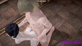 Kil La Kil Animated 3D  Cartoon 3D - Ritsuko finger fucked, boobjob and banged! - cartoon manga japanese porn clip