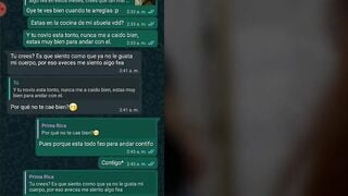 Chat De Whatsapp Con Mi Prima Se pone Caliente Por La Noche