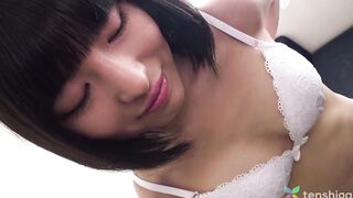 Skinny Amateur Japanese Shop women comes to hotel to strip off adorable lace lingerie and banged an old man. 4K [Part 1]